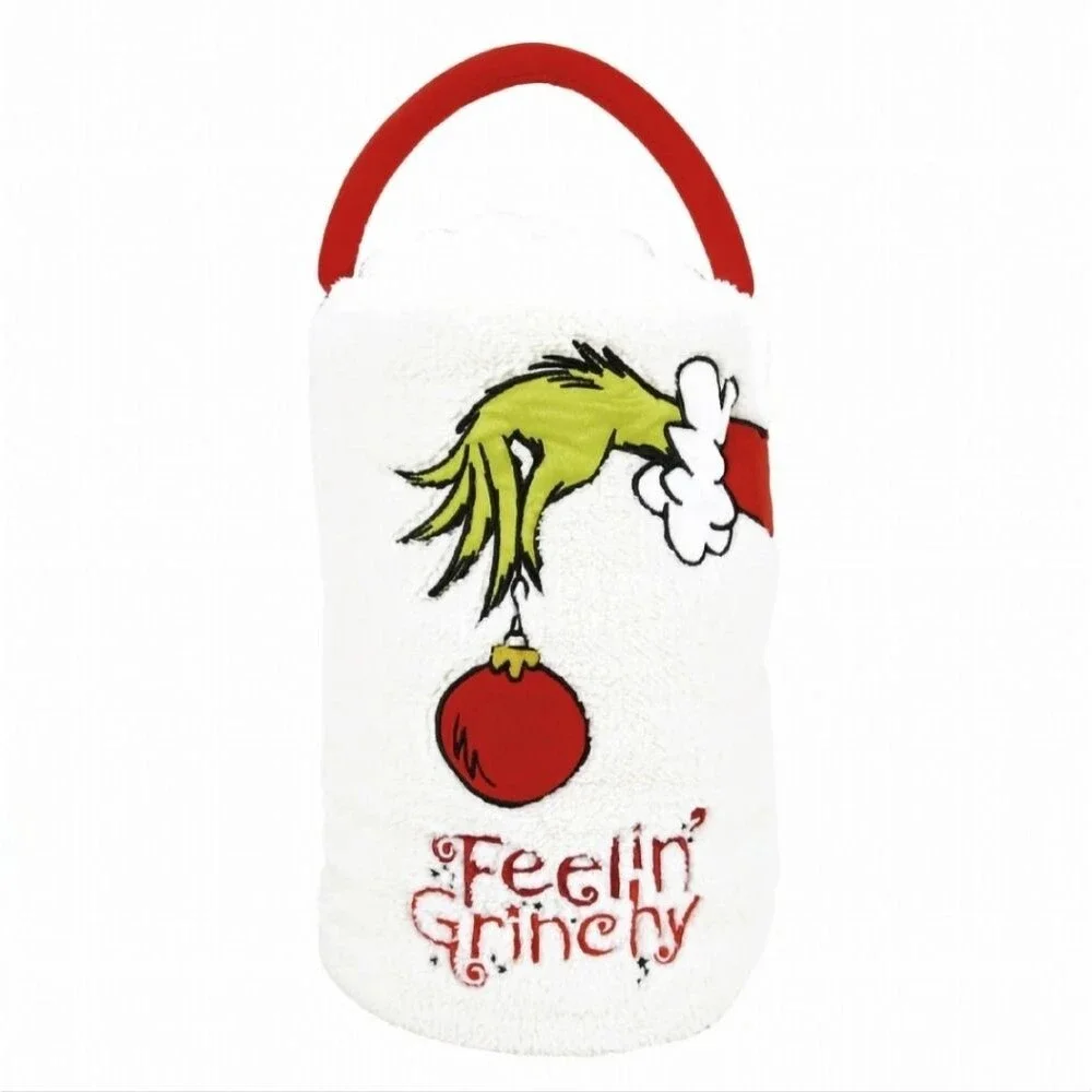 Snowpinions Grinch Feelin Grinchy Throw Blanket Dr Seuss Portable 60 x 45 New